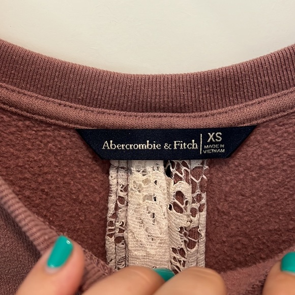 Abercrombie & Fitch long sleeve sweater with lace back size XS - Picture 5 of 10